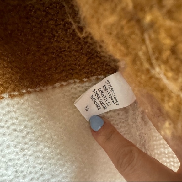 Dreamers striped open front cardigan size x-small - Picture 5 of 6